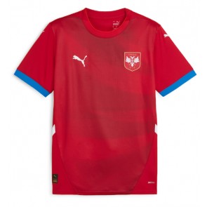 Srbsko Domácí Dres ME 2024 Krátký Rukáv